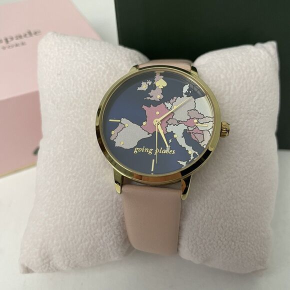 Kate Spade Womens Watch Going Places Pink Leather Strap main image 6